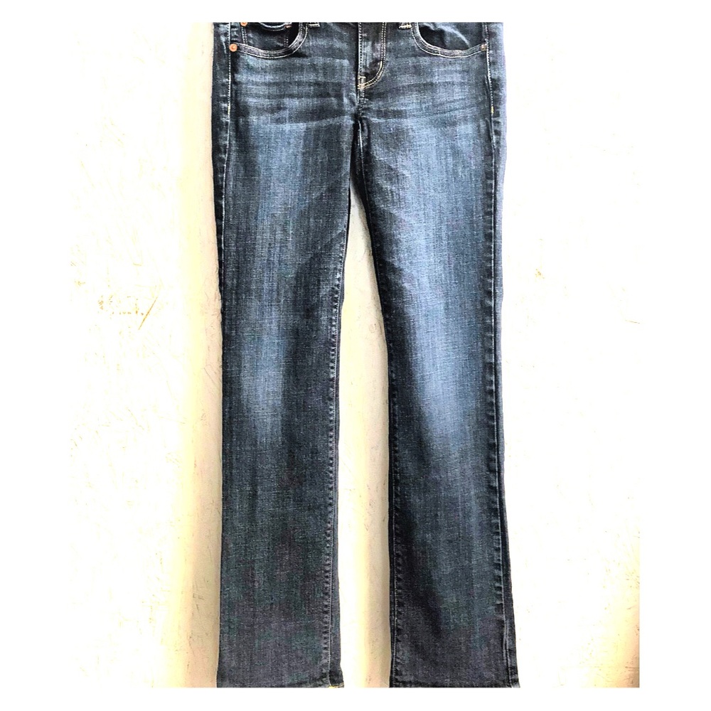 EUC American Eagle dark skinny stretch jeans 2